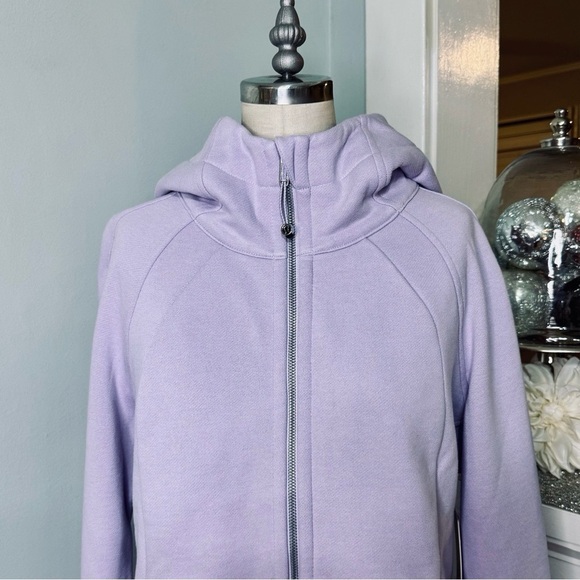 Lululemon Scuba Full Zip Hoodie Jacket Purple Lilac Ether Size 14 NWT - Picture 3 of 10